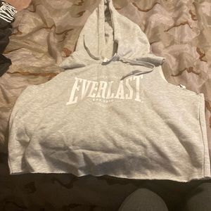 Cropped Sleeveless Everlast Hoodie